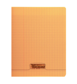 Cahier piqué POLYPRO 24x32 cm 48p séyès 90g Orange