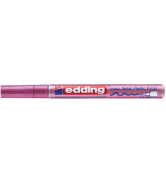 Marqueur Peinture Brillante 751 Rose Métallisé Pointe Fine 1-2 mm