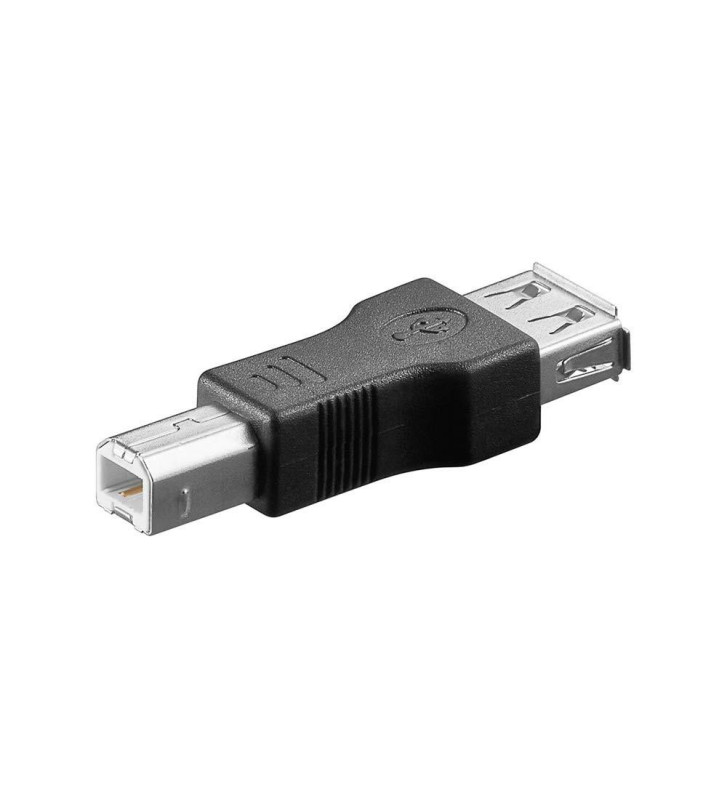 Adaptateur USB 2.0 port de  type A vers type B, noir