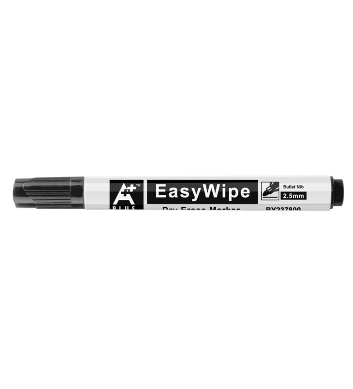 Marqueur Tableau Blanc Effaçable Pointe Ogive 2,5 mm Noir