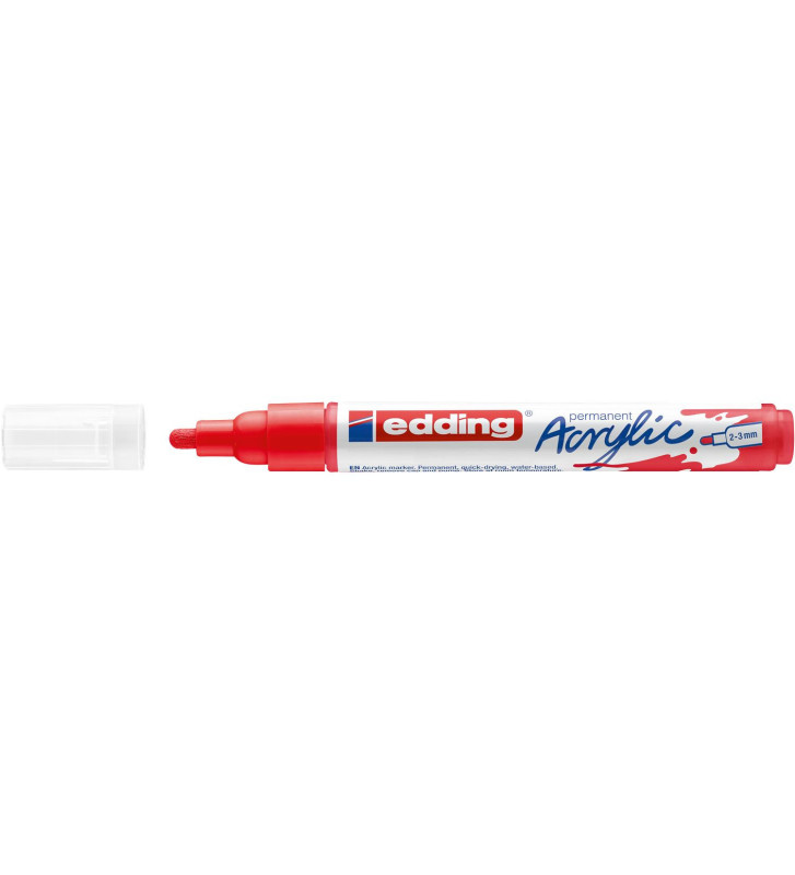 Marqueur Acrylique 5100 Rouge Trafic Pointe Moyenne 2-3 mm