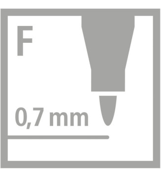 Feutre pour Transparent OHPen Permanent pointe fine Noir