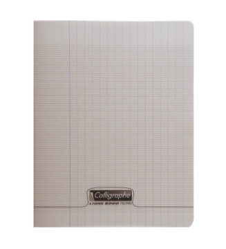 Cahier piqué POLYPRO 17x22 cm 96 p séyès 90g Gris
