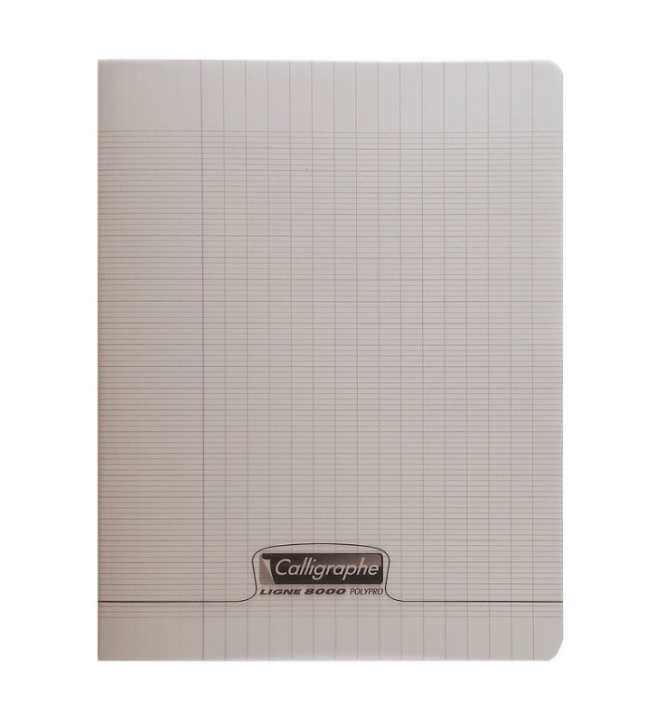 Cahier piqué POLYPRO 17x22 cm 96 p séyès 90g Gris