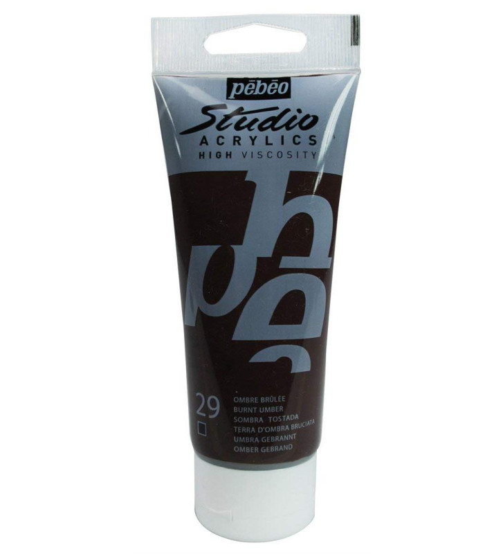 Peinture Studio Acrylique Tube Ombre Brulée 100 ml