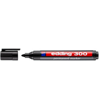 Marqueur Permanent 300 Noir Pointe Ronde 1,5-3 mm