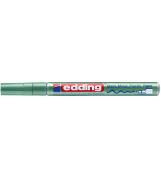 Marqueur Permanent Peinture Brillante 751 Vert Métallisé Pointe Ronde 1-2 mm