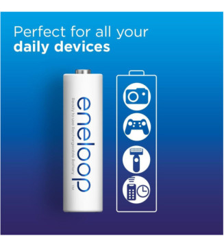 Eneloop Pack 8 Piles Rechargeables Micro AAA 800mAh Ni-MH