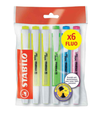 Surligneur swing cool FLUO, Ecopack de 6