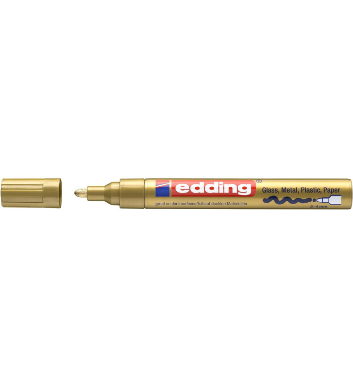 Marqueur Peinture Brillante 750 Or Pointe Ronde 2-4 mm