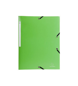 Chemise à élastiques 3 rabats PP OPAK - A4 - Coloris Aléatoire