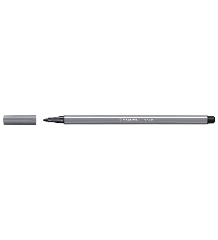 Feutre de Dessin PEN 68 Pointe Moyenne 1 mm Gris foncé