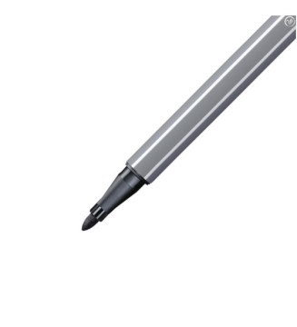 Feutre de Dessin PEN 68 Pointe Moyenne 1 mm Gris foncé