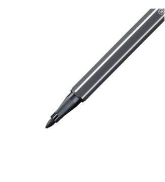 Feutre de Dessin PEN 68 pointe ogive Moyenne 1 mm Gris très foncé