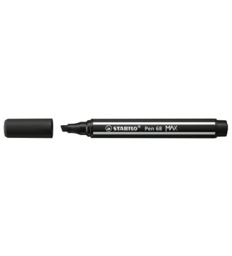 Feutre Pen 68 MAX Pointe Biseautée 1-5mm Noir