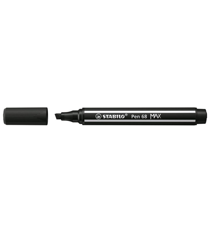 Feutre Pen 68 MAX Pointe Biseautée 1-5mm Noir