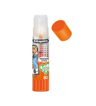 Boîte de 12 bâtons de colle TRANSPARENTE Cléostick Adhésive en 8 gr
