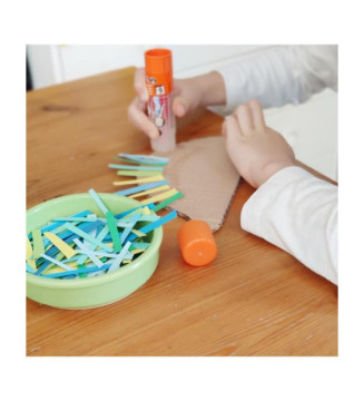 Boîte de 12 bâtons de colle TRANSPARENTE Cléostick Adhésive en 8 gr