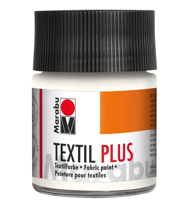 Flacon 50ml Peinture Textile Plus blanc
