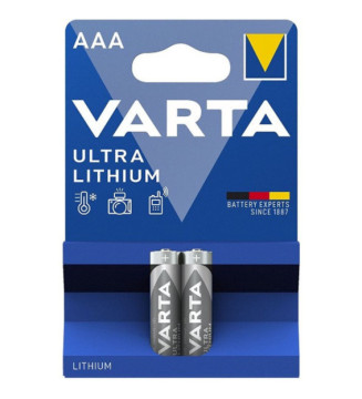 Blister de 2 Piles Lithium Professional Lithium Micro (AAA) LR03 1,5V
