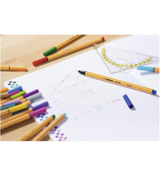 Colorparade 20 Stylos-feutres Dessin point 88 Pointe fine 0,4mm 20 Couleurs