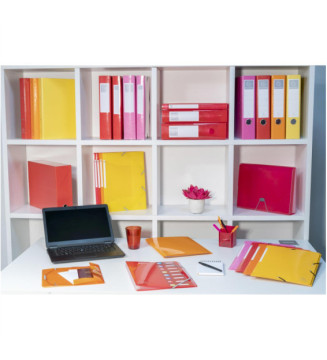 Classeur A4 4 anneaux 30mm Iderama - Orange