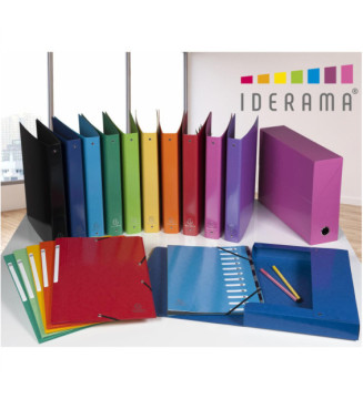 Classeur A4 4 anneaux 30mm Iderama - Orange
