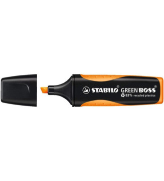 Surligneur GREEN BOSS Orange 83% à base de plastique recyclé
