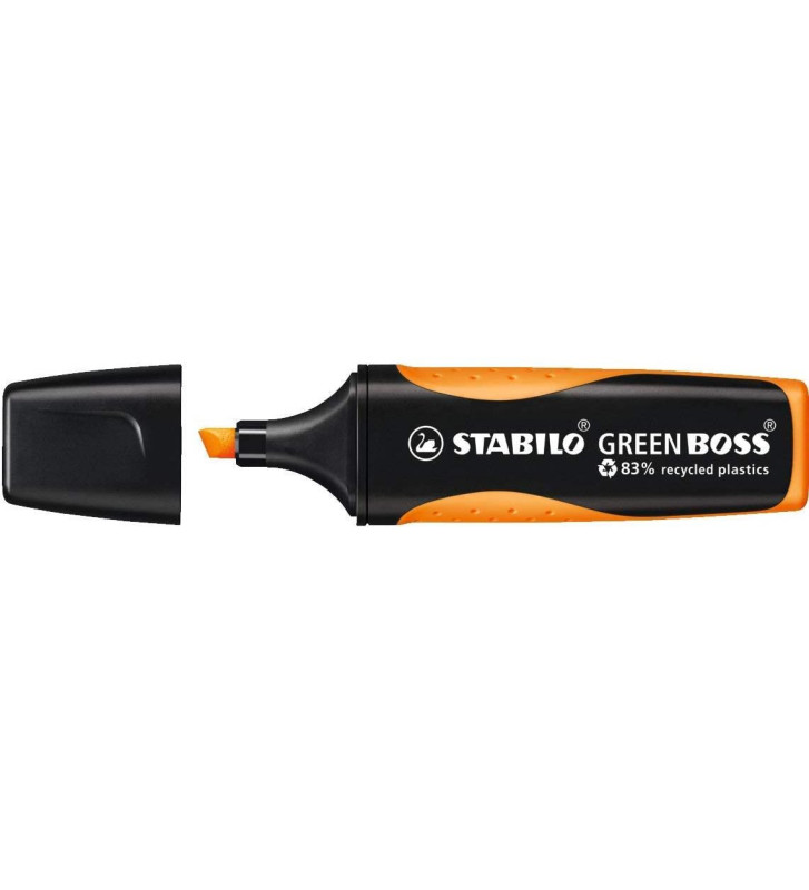 Surligneur GREEN BOSS Orange 83% à base de plastique recyclé