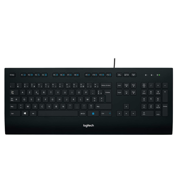 Clavier filaire USB K280e AZERTY Noir