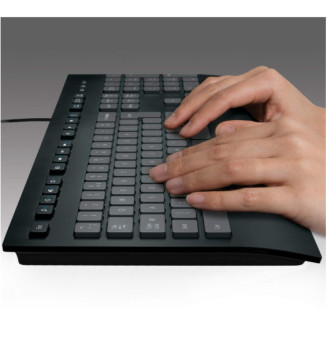 Clavier filaire USB K280e AZERTY Noir