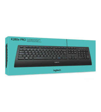 Clavier filaire USB K280e AZERTY Noir