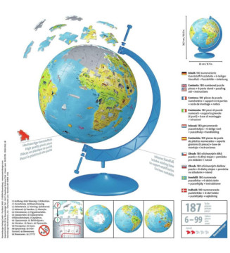 Puzzle 3D Globe terrestre 180 pièces