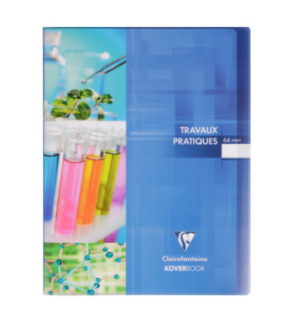 Cahier Travaux Pratique Piqué Polypro 24x32 cm 64p séyès-uni coloris Aléatoire