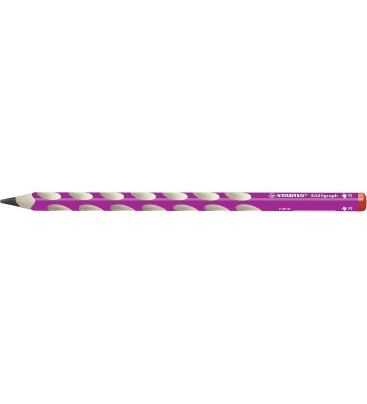 Crayon graphite EASYgraph HB droitier corps rose