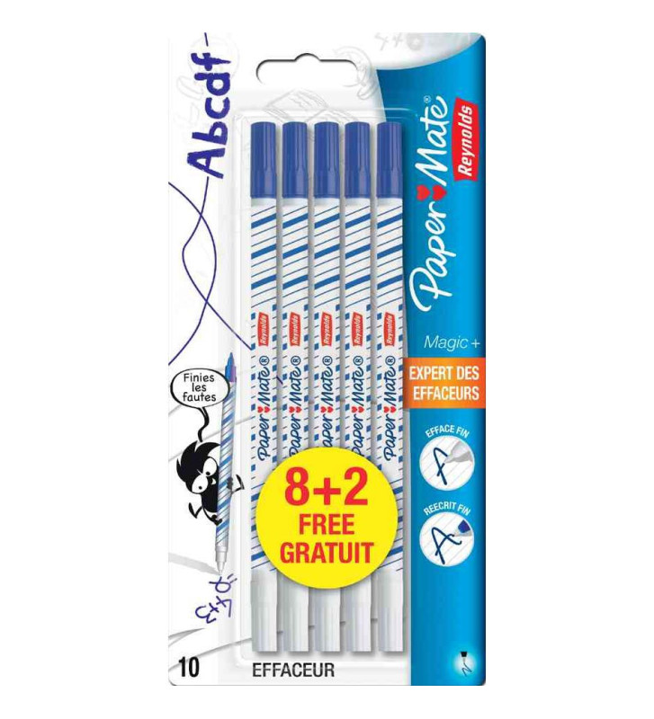 Blister de 10 Effaceurs d'encre Magic+