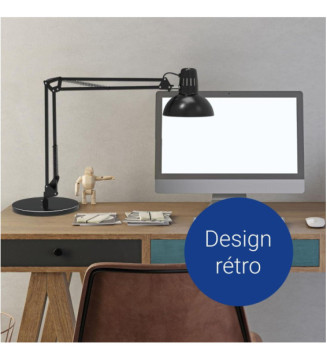 lampe de bureau MAULstudy Métal sur pied flexible LED Sans Ampoule Noir