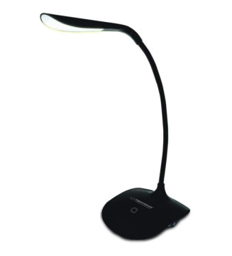 Lampe de Bureau Led Tactile ACRUX Bras Flexible Noir