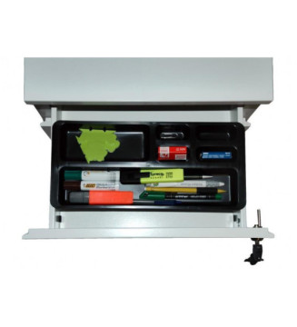 Caisson Mobile 2 tiroirs dont un tiroir dossiers suspendus, H.567 x L,418 x P,541 Anthracite