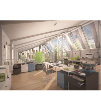 Caisson Mobile 2 tiroirs dont un tiroir dossiers suspendus, H.567 x L,418 x P,541 Anthracite