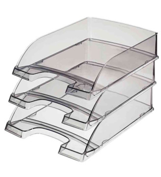 5 x bac à courrier Plus transparent, format A4, limpide,