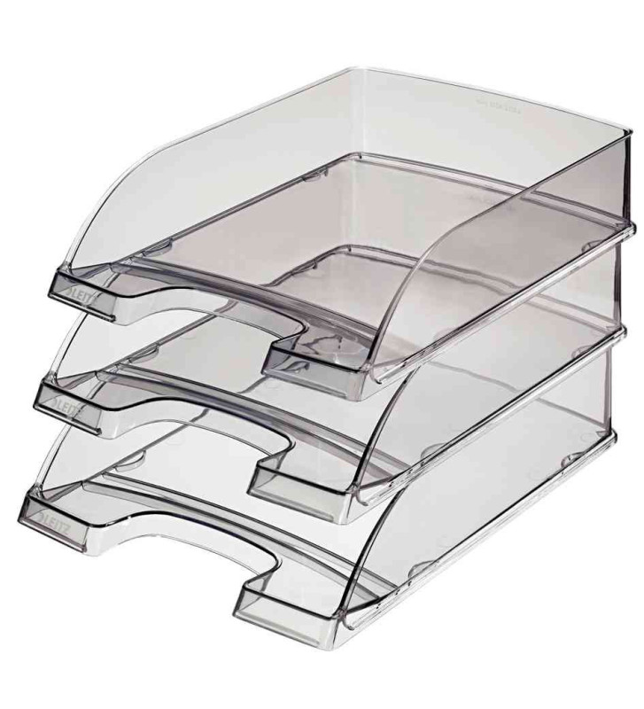5 x bac à courrier Plus transparent, format A4, limpide,