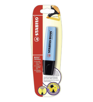 Surligneur BOSS ORIGINAL Rechargeable Pointe Biseautée 2-5 mm  - Bleu