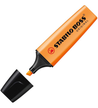 Surligneur BOSS ORIGINAL Rechargeable Pointe Biseautée 2-5 mm  - Orange