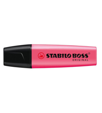 Surligneur BOSS ORIGINAL Rechargeable Pointe Biseautée 2-5 mm - rose