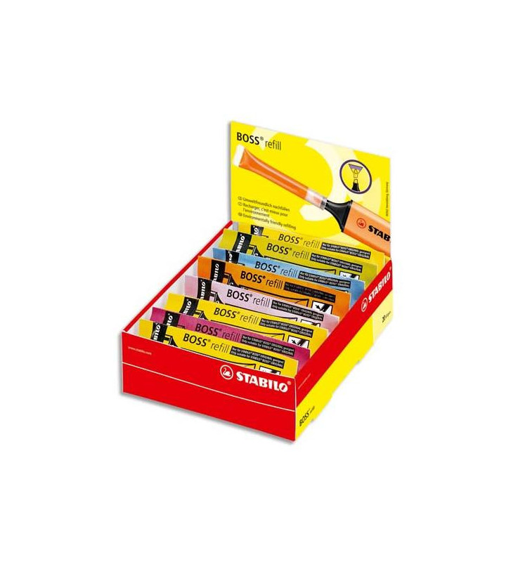 Boîte de 20 recharges BOSS ORIGINAL  coloris panachés