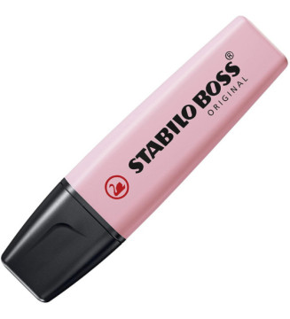 Blister de 1 surligneur STABILO BOSS ORIGINAL Pastel - soupçon de rose
