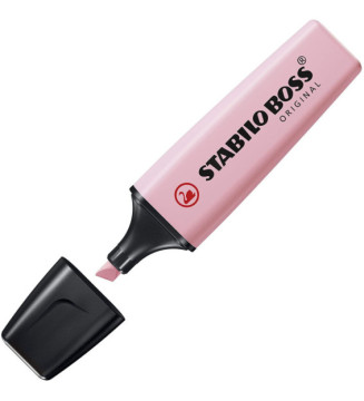 Blister de 1 surligneur STABILO BOSS ORIGINAL Pastel - soupçon de rose