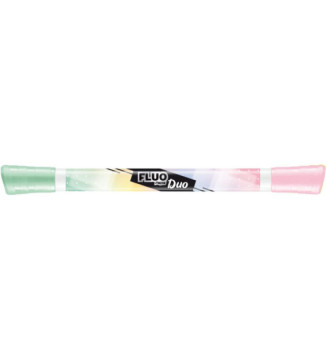 Etui 3 Surligneurs FLUO'PEPS PEN DUO Pastel