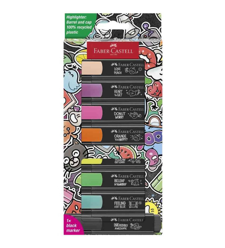 Surligneur TEXTLINER 46 GRAFFITI, étui de 8